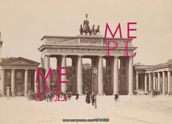 : Historical Berlin - Brandenburg Gate : Historical Berlin - Brandenburg Gate