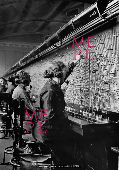 : Historical telephone exchange, 1925 : Historical telephone exchange, 1925