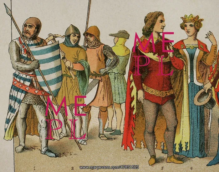 : History of England. 1300-1400. From left to right : History of England. 1300-1400. From left to right