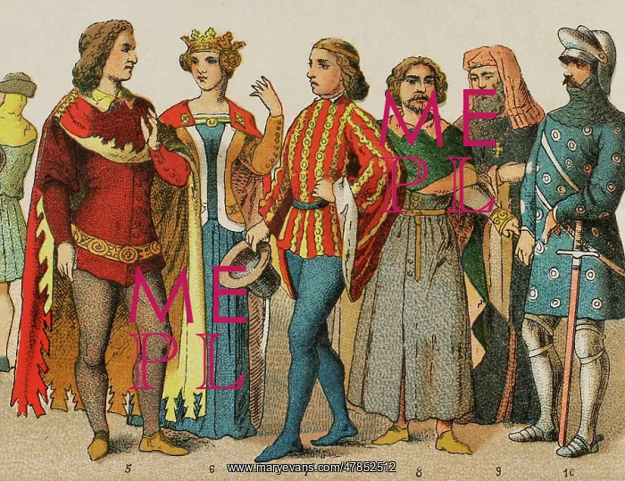 : History of England. 1300-1400. From left to right : History of England. 1300-1400. From left to right