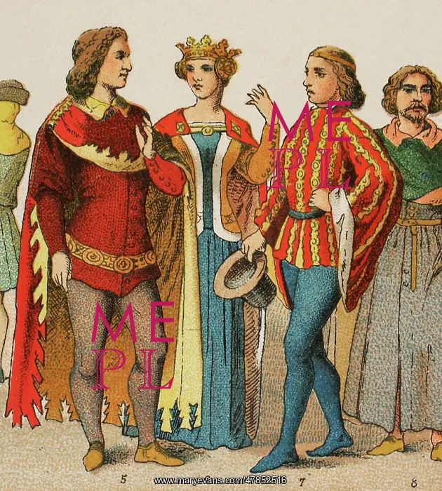  : History of England. 1300-1400. From left to right