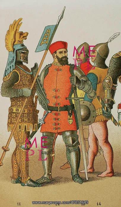 : History of Italy. 1300. From left to right: warriors : History of Italy. 1300. From left to right: warriors