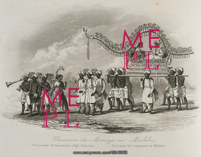 : History of the Missions, 1863. Wedding in India, 19th c : History of the Missions, 1863. Wedding in India, 19th c
