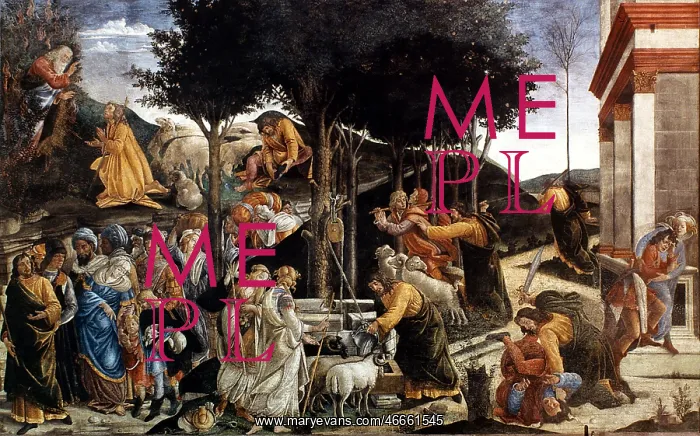 : History of Moses, by Botticelli : History of Moses, by Botticelli