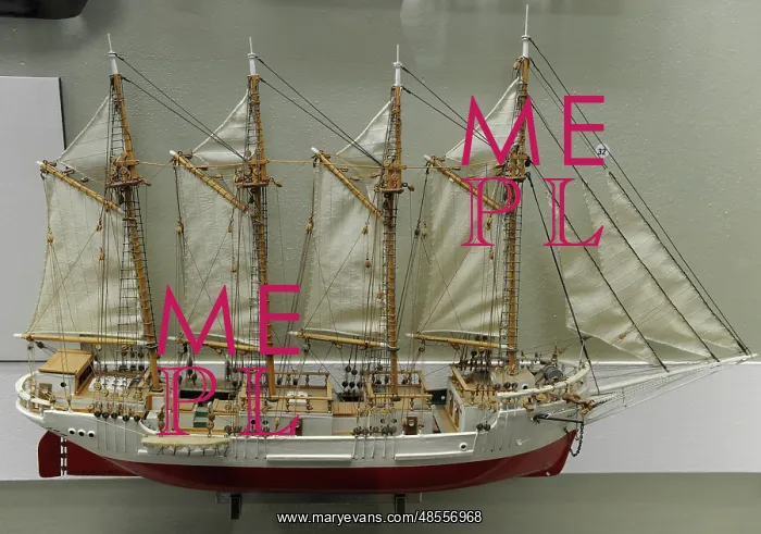: History of navigation. Sailing ship Eurasia'. 1925. Museum : History of navigation. Sailing ship Eurasia'. 1925. Museum