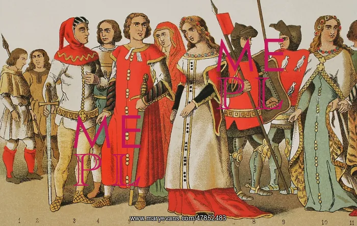 : History of Spain. 1300. From left to right: hunters : History of Spain. 1300. From left to right: hunters