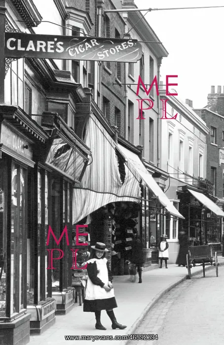 : Hitchin, Clares Cigar Stores 1901 : Hitchin, Clares Cigar Stores 1901