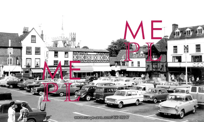  : Hitchin, Market Place c1965