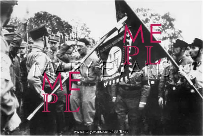 : HITLER WITH BLUTFAHNE : HITLER WITH BLUTFAHNE
