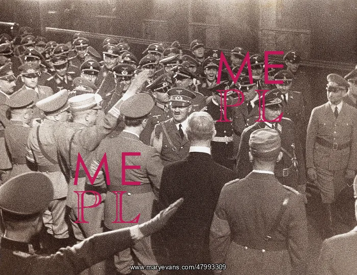 : Hitler after the French campaign on his arrival at : Hitler after the French campaign on his arrival at