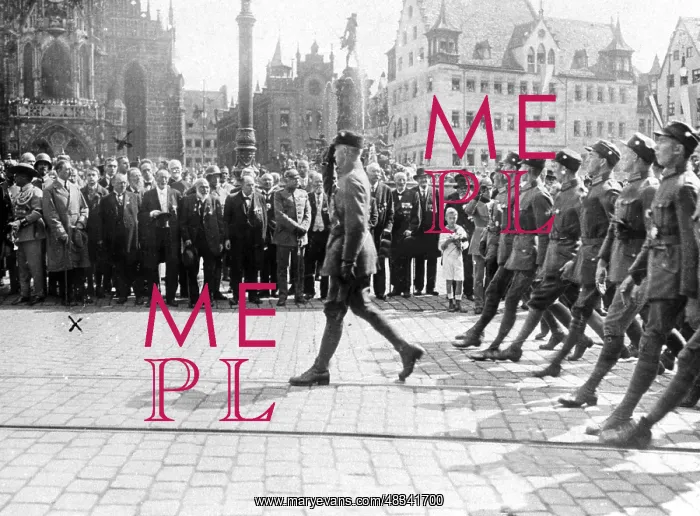 : Hitler at the German Day in Nuremberg, 1923 : Hitler at the German Day in Nuremberg, 1923