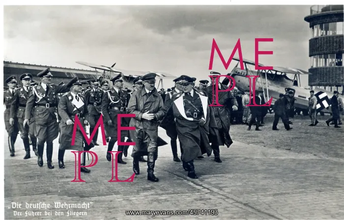  : Hitler, Goering & others at an airfield
