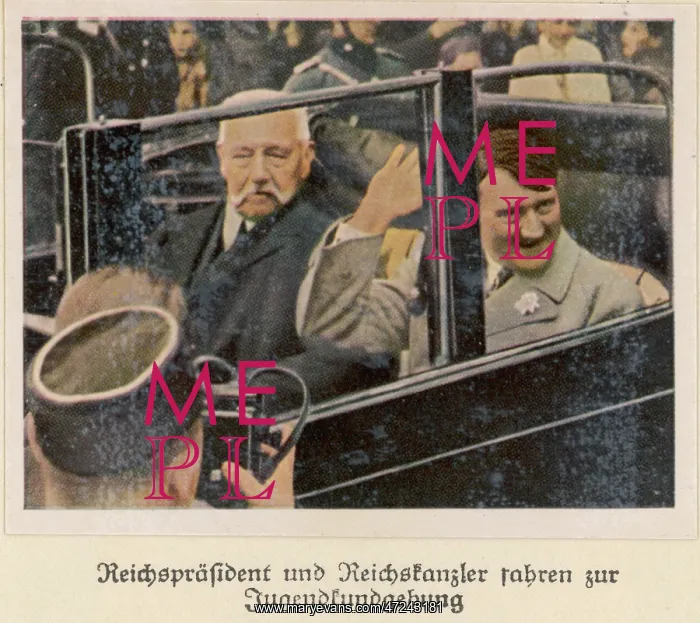 : HITLER WITH HINDENBURG : HITLER WITH HINDENBURG