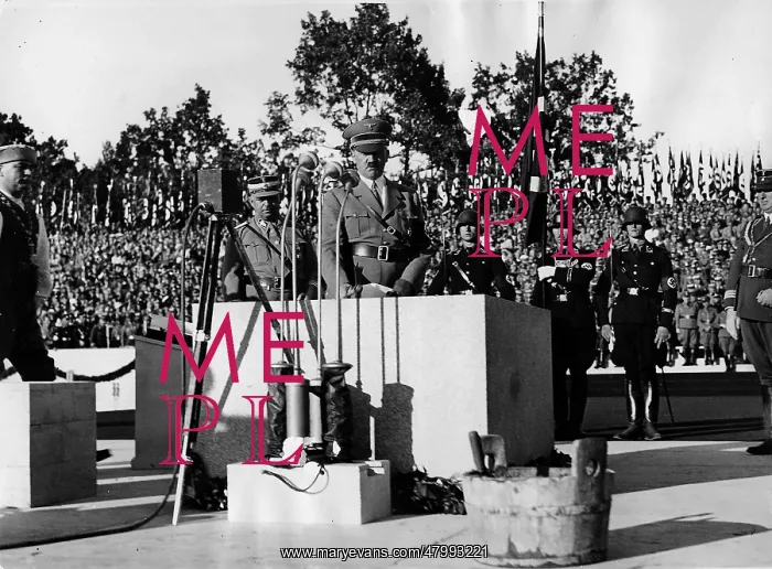 : Hitler at the laying of the foundation stone of the : Hitler at the laying of the foundation stone of the