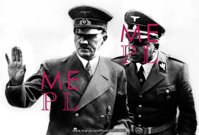 : Hitler and Martin Bormann during the Munich Conference : Hitler and Martin Bormann during the Munich Conference
