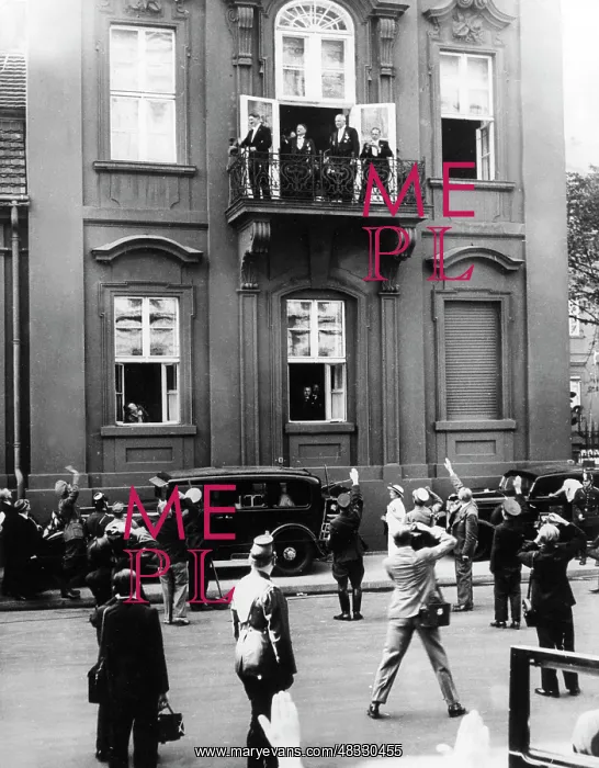 : Hitler, Meissner, Neurath, and Hoffmann, after : Hitler, Meissner, Neurath, and Hoffmann, after