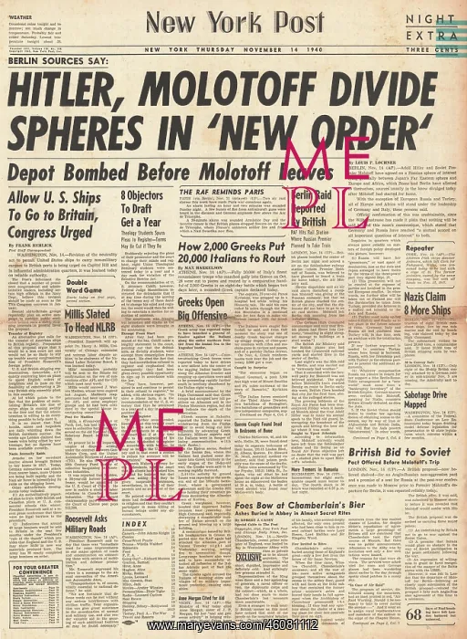 : Hitler and Molotov meet in Berlin : Hitler and Molotov meet in Berlin
