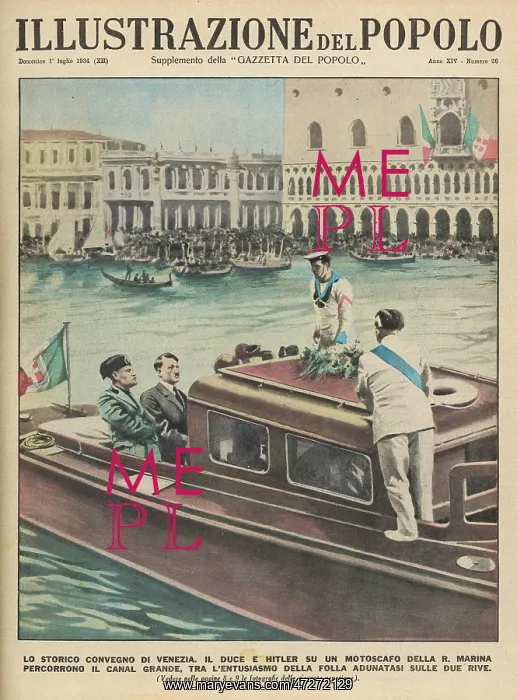 : HITLER & MUSSOLINI / 1934 : HITLER & MUSSOLINI / 1934