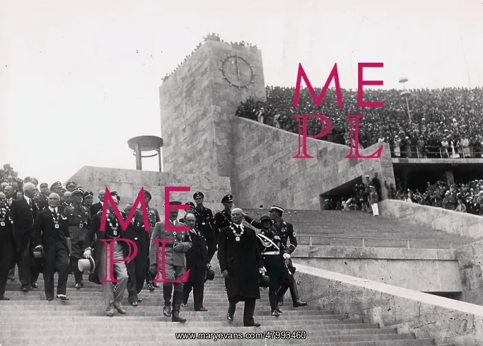 : Hitler at Olympic Stadium, Berlin, Germany : Hitler at Olympic Stadium, Berlin, Germany