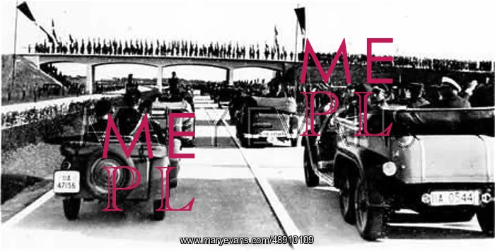 : HITLER OPENS AUTOBAHN : HITLER OPENS AUTOBAHN