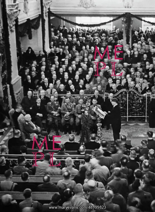 : Hitler during his speech on the Day of Potsdam, 1933 : Hitler during his speech on the Day of Potsdam, 1933