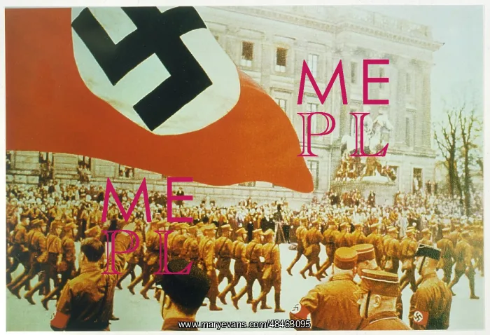 : HITLER TAKES SALUTE : HITLER TAKES SALUTE