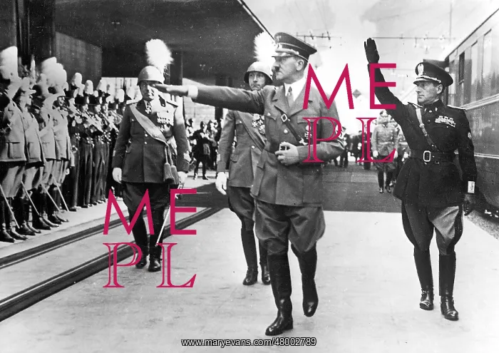 : Hitler during his visit to Italy : Hitler during his visit to Italy