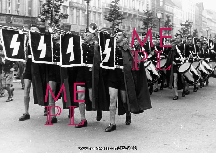 : Hitler Youth march through Berlin, 1937 : Hitler Youth march through Berlin, 1937