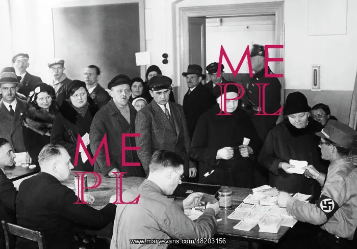 : Hitler's birthdy donation is distributed in Berlin, 1933 : Hitler's birthdy donation is distributed in Berlin, 1933