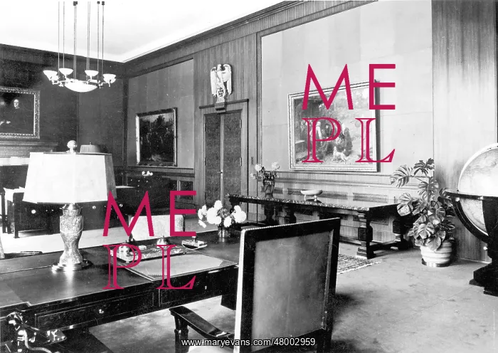 : Hitler's office in the Brown House, Munich : Hitler's office in the Brown House, Munich