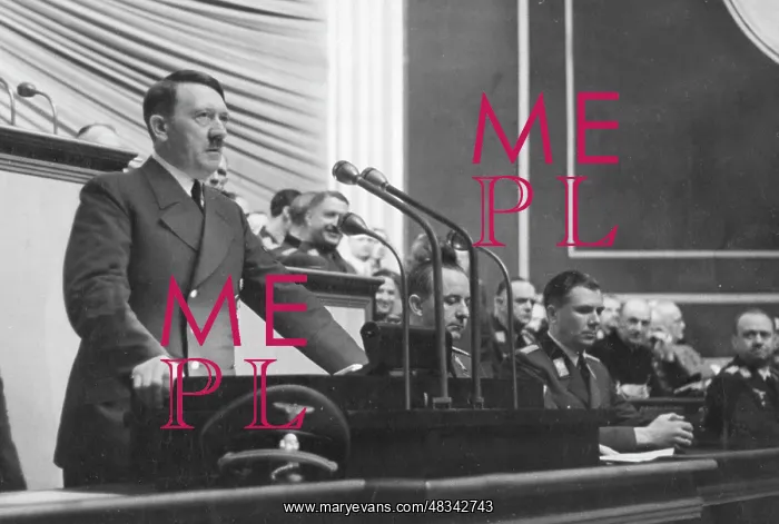 : Hitler's speech before the Reichstag in the : Hitler's speech before the Reichstag in the