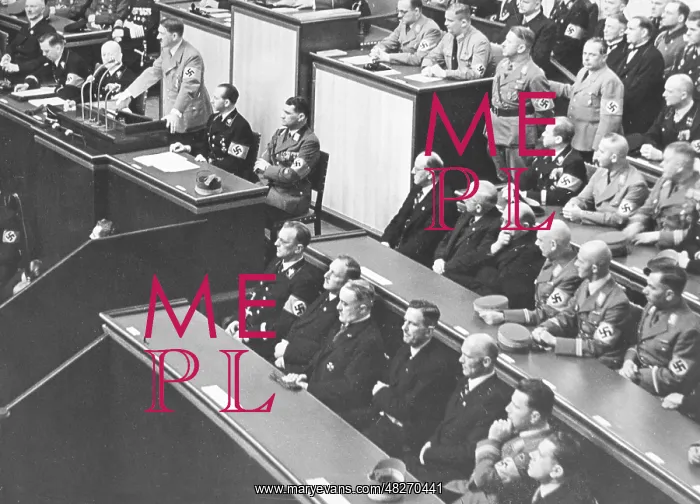 : Hitler's speech to the Reichstag in the Berlin Kroll Opera : Hitler's speech to the Reichstag in the Berlin Kroll Opera