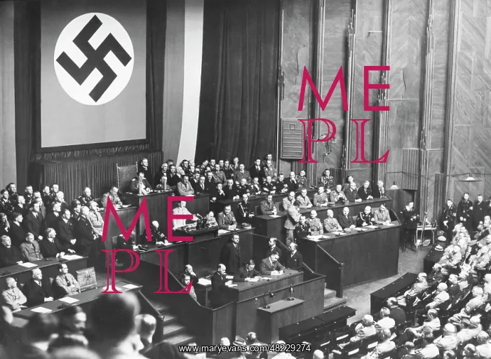 : Hitler's speech before the Reichstag in the Kroll Opera : Hitler's speech before the Reichstag in the Kroll Opera