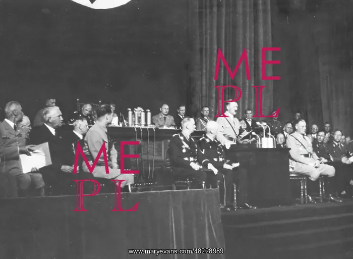 : Hitler's speech before the Reichstag in the Nuremberg : Hitler's speech before the Reichstag in the Nuremberg