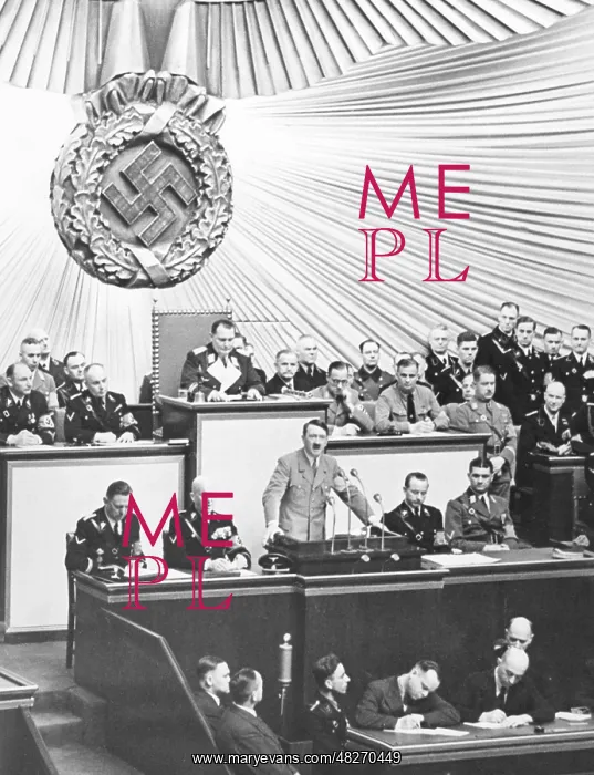 : Hitler's speech at a Reichstag session in the : Hitler's speech at a Reichstag session in the