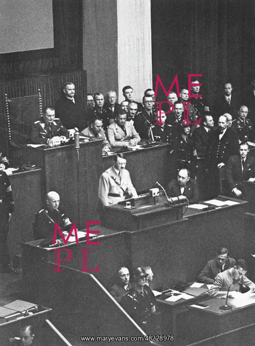 : Hitler's speech on the Roehm putsch in front of the : Hitler's speech on the Roehm putsch in front of the
