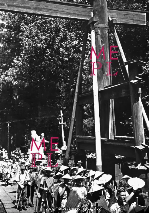 : HJ group at the Sengen Shrine at Fuji, 1938 : HJ group at the Sengen Shrine at Fuji, 1938