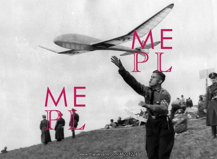 : HJ-member at the Model Airplane Competition on the Wasse : HJ-member at the Model Airplane Competition on the Wasse