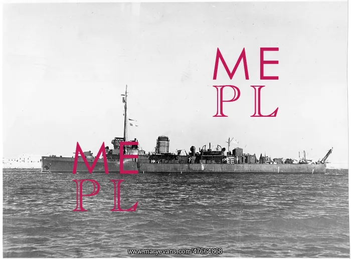 : HMS Aberdare, British hunt class minesweeper, WW2 : HMS Aberdare, British hunt class minesweeper, WW2