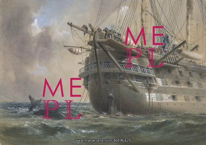 : H.M.S. Agamemnon Laying the Atlantic Telegraph : H.M.S. Agamemnon Laying the Atlantic Telegraph