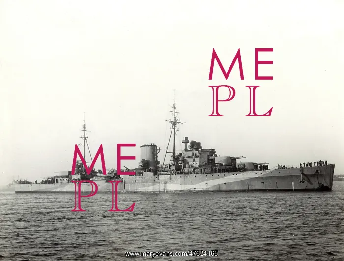 : HMS Ajax, British light cruiser, WW2 : HMS Ajax, British light cruiser, WW2