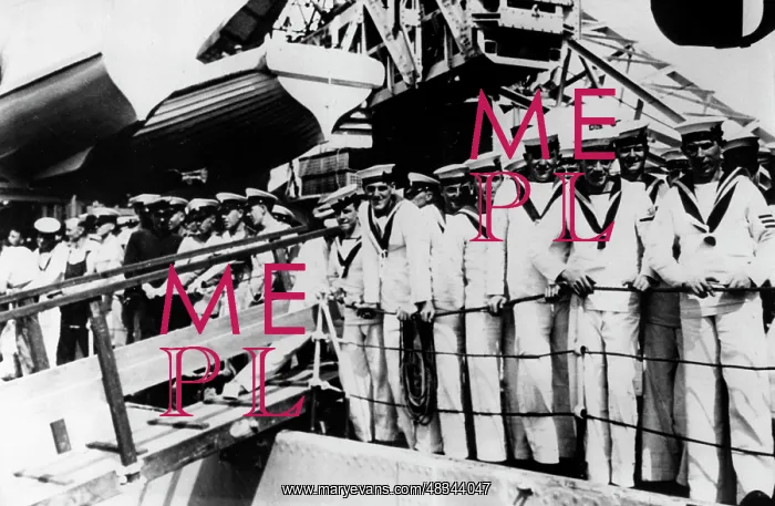 : HMS Ajax in the harbor of Montevideo, 1940 : HMS Ajax in the harbor of Montevideo, 1940