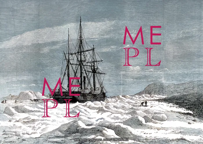 : HMS Alert caught in ice off Cape Beechey, 1875-1876 : HMS Alert caught in ice off Cape Beechey, 1875-1876