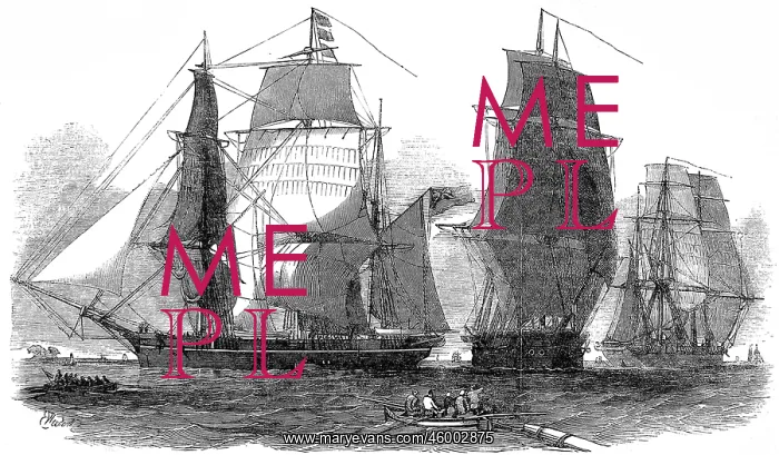 : HMS Assistance, North Star and Resolute, 1852 : HMS Assistance, North Star and Resolute, 1852