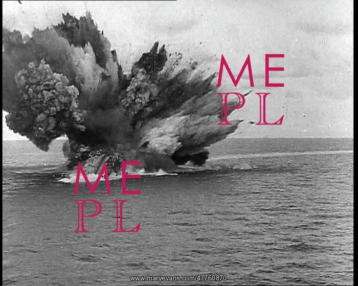 : The HMS Barham Exploding After a U-Boat Attack : The HMS Barham Exploding After a U-Boat Attack