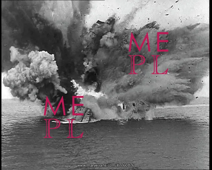 : The HMS Barham Exploding After a U-Boat Attack : The HMS Barham Exploding After a U-Boat Attack