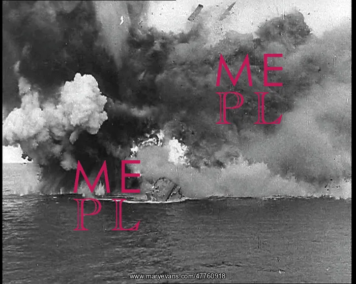 : The HMS Barham Exploding After a U-Boat Attack : The HMS Barham Exploding After a U-Boat Attack