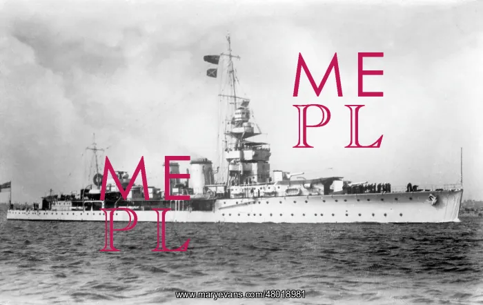 : HMS Cardiff, British light cruiser, WW1 : HMS Cardiff, British light cruiser, WW1