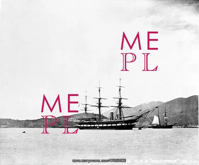 : H.M.S Challenger at St. Thomas, West Indies : H.M.S Challenger at St. Thomas, West Indies