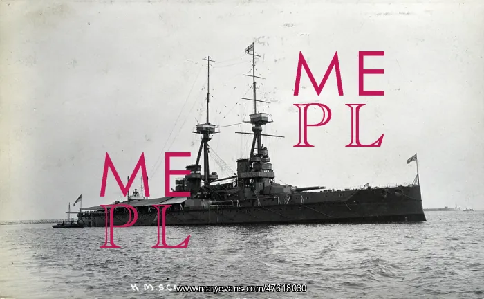: HMS Collingwood, British battleship : HMS Collingwood, British battleship